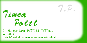 timea poltl business card